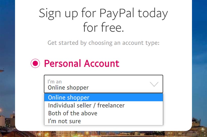 choose-account-type-paypal-register