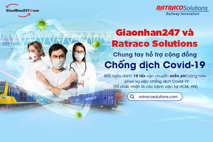 giaonhan247 phoi hop cung ratracosolutions chung tay day lui dich covid-19