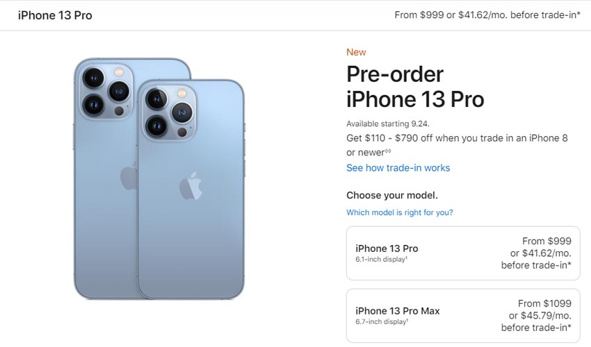 pre-order-iphone13-apple