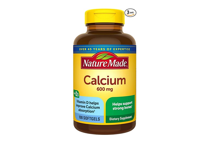  Nature Made Calcium 600mg with vitamin D3 Softgels