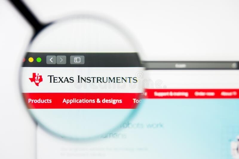 trang web Texas Instruments