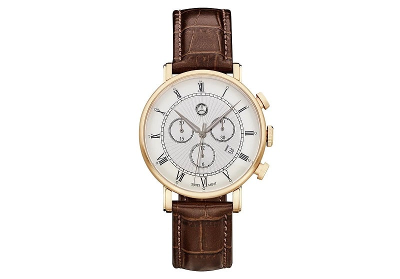 Mercedes- Benz Men's Classic Retro Gold Chronograph Watch B66041617