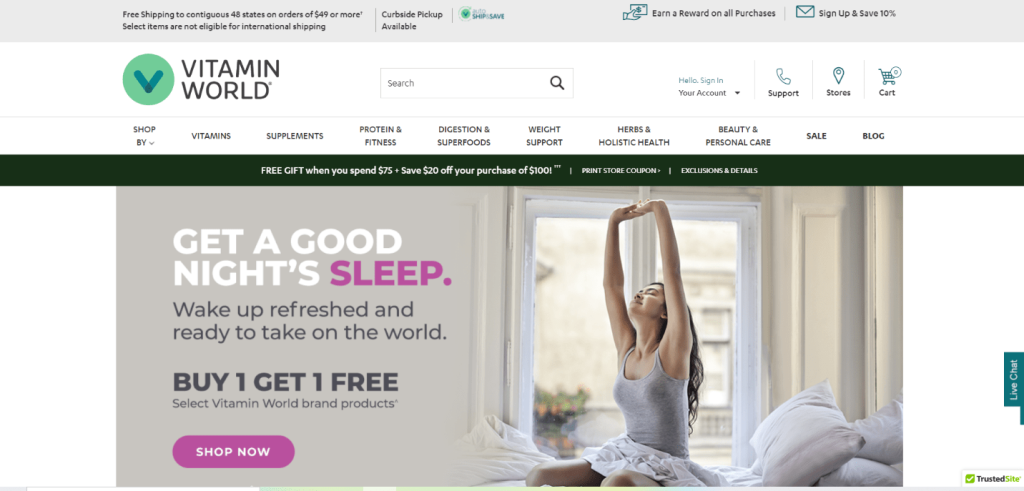Vitamin World là website gì, có giảm giá ngày Black Friday?