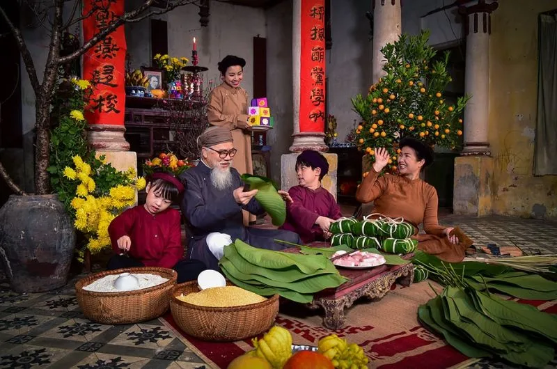 Mung 1 Tet ngu nha nguoi khac co sao khong