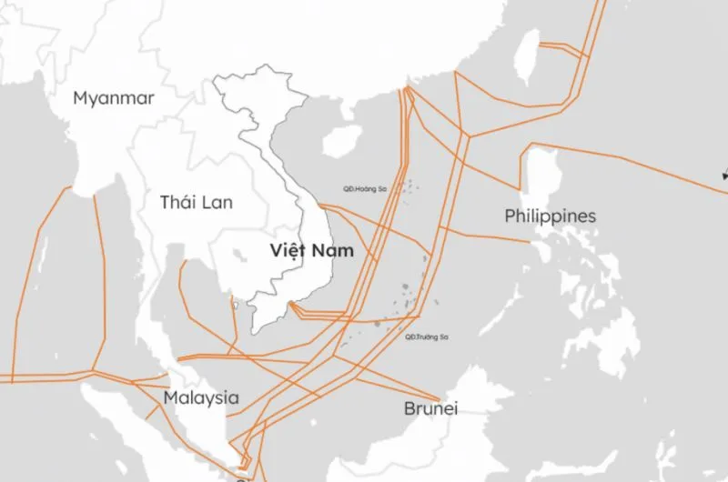 Cac tuyen duong bien quoc te o viet nam